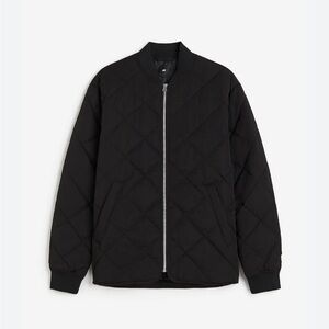 H&M Black Quilted Bomber Men's Jacket